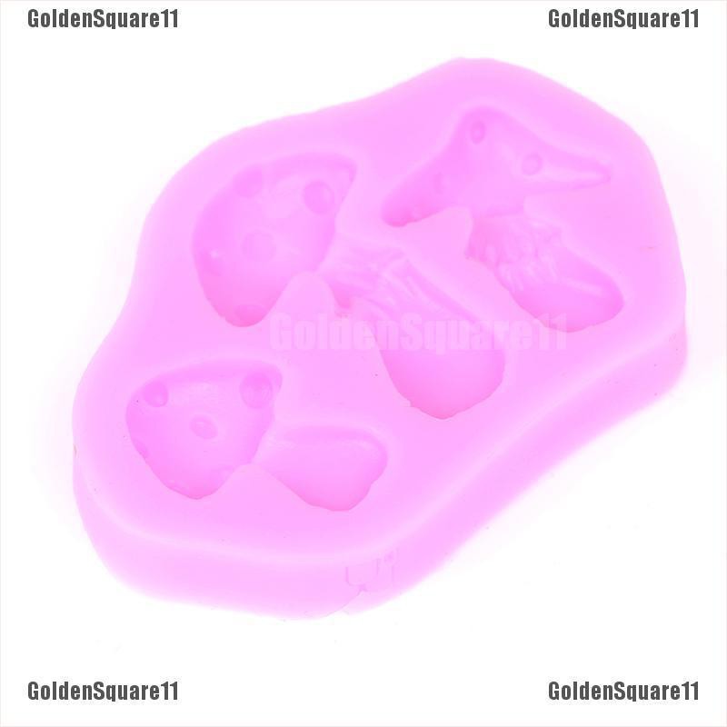 Khuôn silicone Tạo Hình Làm Bánh Kẹo Hình Cây Nấm 3d diy