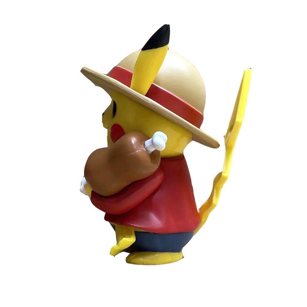 Mô hình nhân vật MMULCK Pokemon Pikachu Monkey D Luffy mini PVC làm quà tặng trẻ em