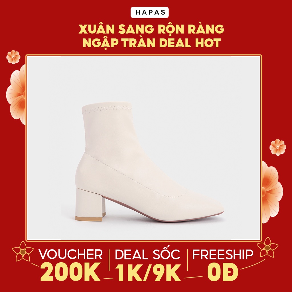 Boot Nữ Mũi Vuông Khoá Cạnh 5P HAPAS - BOT587