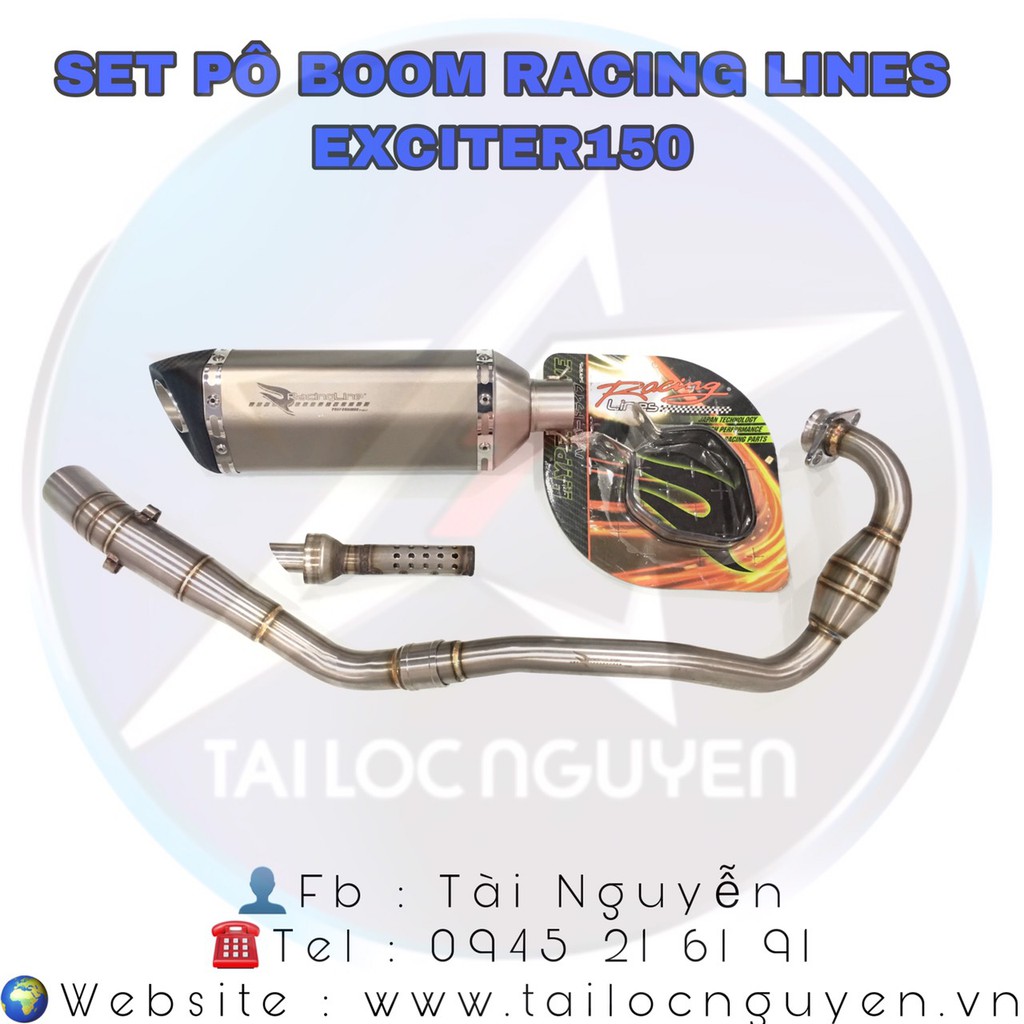 PÔ RACING LINES - PÔ BOOM ĐỘ CHO EXCITER 135 VÀ 150