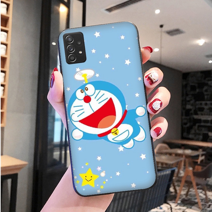 Mềm Ốp Điện Thoại Dẻo Viền Đen Họa Tiết Hoạt Hình Doremon Cho samsung galaxy a81 a82 a91 m20 m30 m30s m21 m31 m51