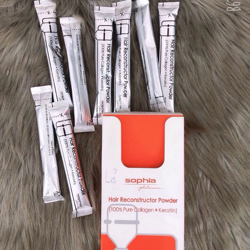 Bột collagen & keratin phục hồi tóc sophia