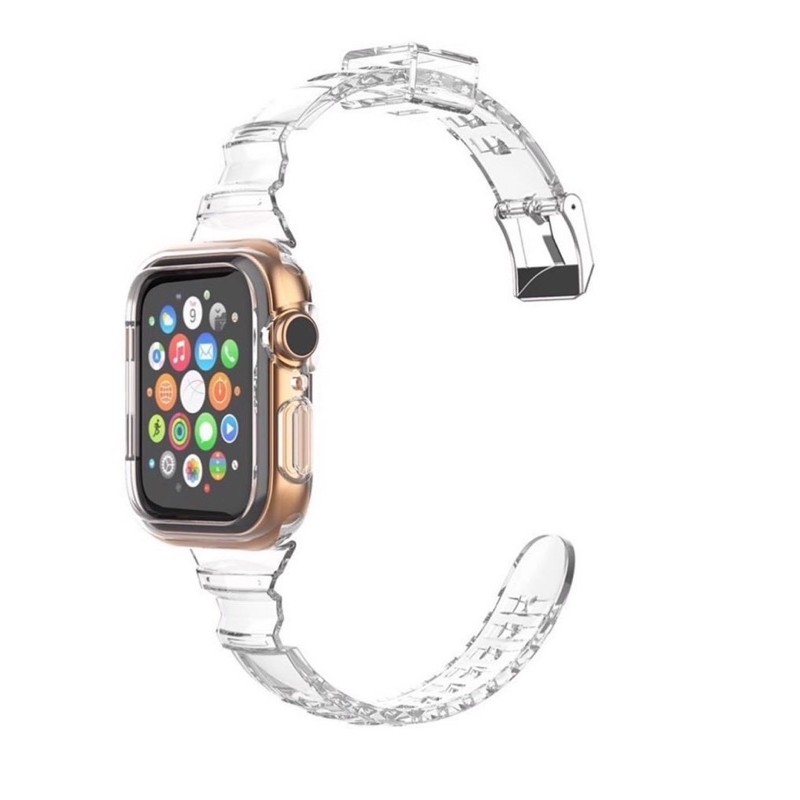 dây nhựa trong bản nhỏ cực đẹp dành cho applewatch