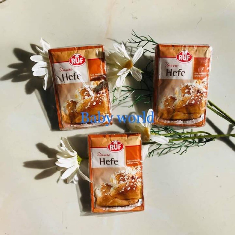 Men nở Ruf Đức làm bánh mì, bánh bao (dùng cho 500g bột)