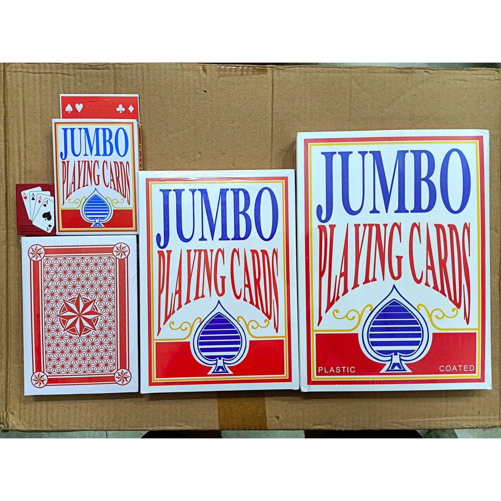 Bộ Bài Tây Bài Poker khổng lồ A4 Bộ bài tây/ bài poker kích thước lớn,cỡ lớn, loại to THẻ bài mini
