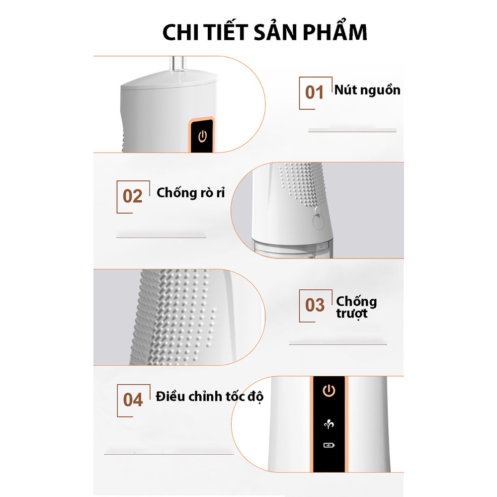 Máy tăm nước FINOSE chính hãng cầm tay cao cấp, 3 chế độ phù hợp mọi đối tượng– Thiết bị vệ sinh cá nhân không thể thiếu