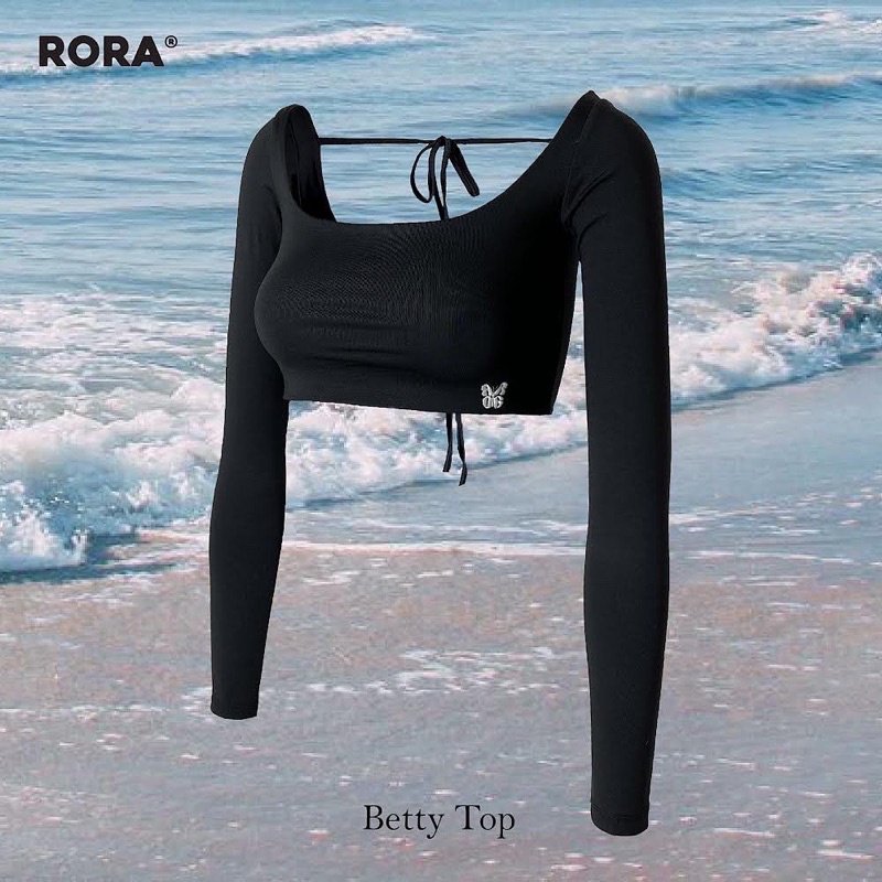 Áo BETTY TOP Croptop tay dài