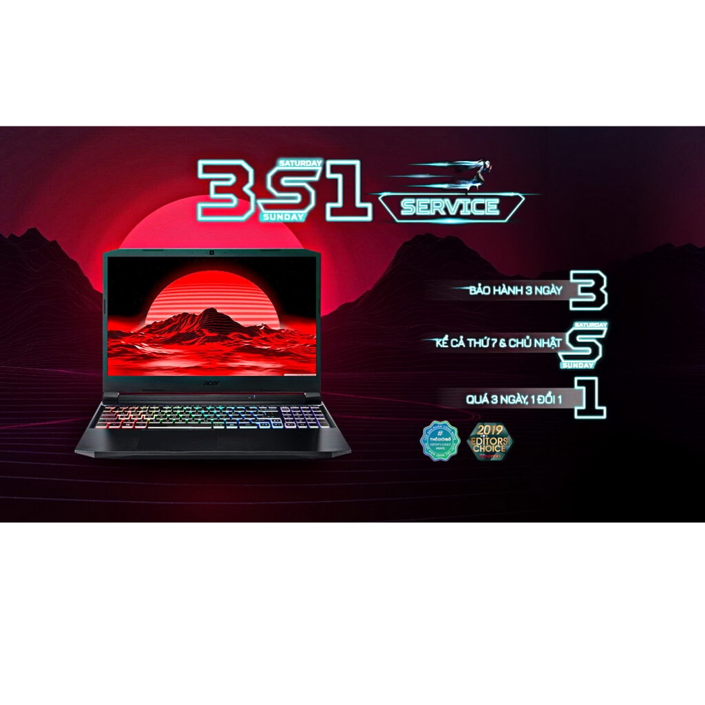 Laptop Acer Nitro 5 AN515-57-5669 (NH.QEHSV.001)/ Black/ Intel i5- 11400H/ RAM 8GB/ 512GSSD/NVIDIA GeForce GTX 1650