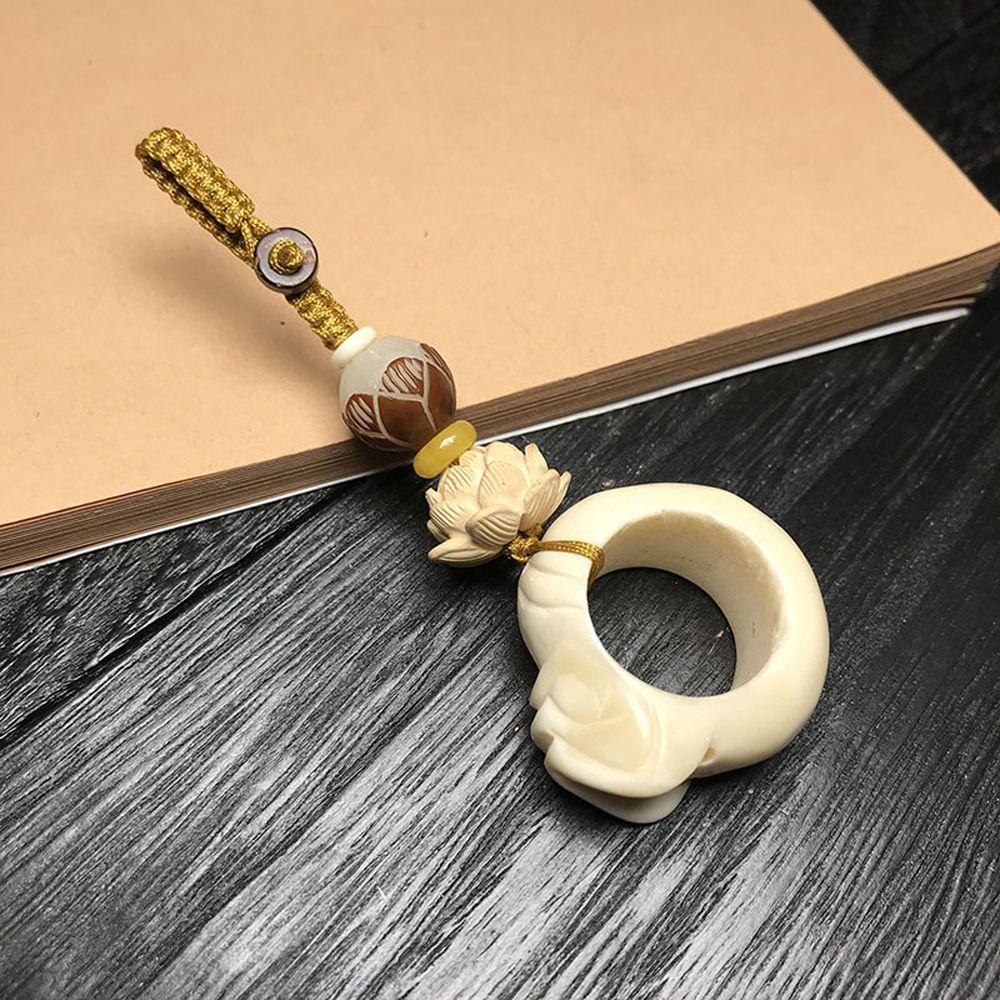 LANFY 1 Móc Khóa Hình Hồ Lô / Cá Vàng / Hoa Sen / Bồ Đề Độc Đáo