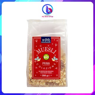 Yến mạch nguyên cám hữu cơ cán dẹp Sottolestelle - 500g - Nhập khẩu Ý