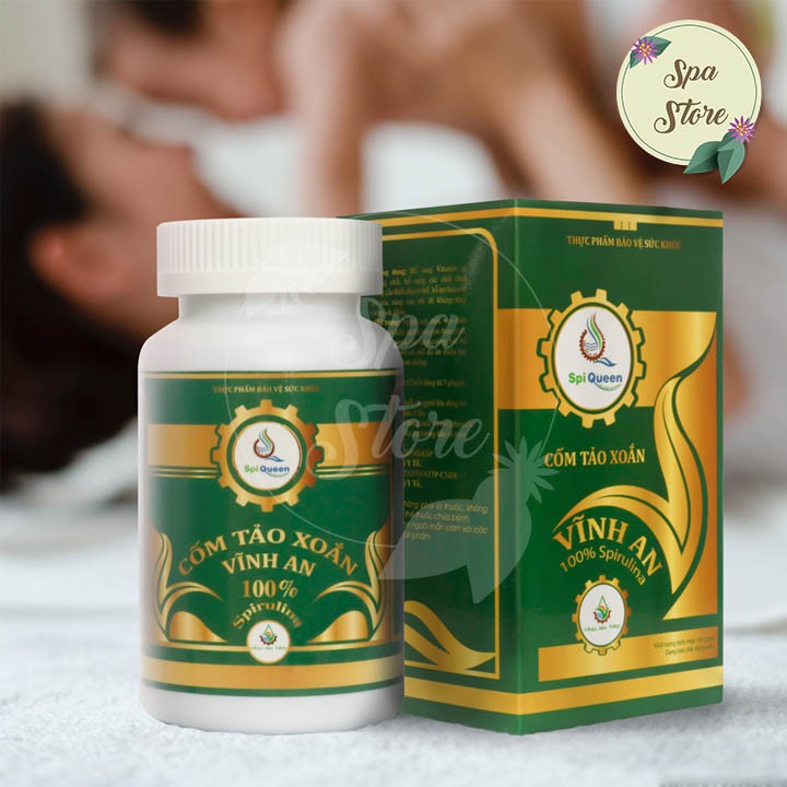 Cốm Tảo Xoắn Spirulina Vĩnh An Dành Cho Spa Cấy Bút Phi Kim Kết Hợp Vitamin C Làm Đẹp Trẻ Hoá Mịn Da Hộp 100G Việt Nam