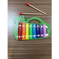 Free Ship Đồ chơi gỗ - Đàn Xylophone 8 nốt hình con ếch DCG21