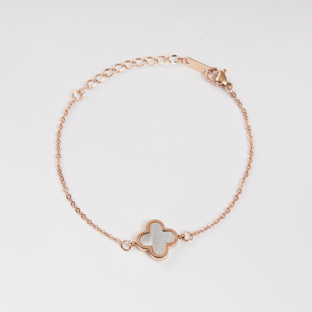 Vòng tay nữ CDE Clover Double Sided Bracelet Rose Gold CDE2023RG