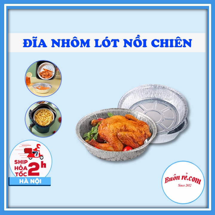 Set 20 đĩa nhôm nồi chiên không dầu bảo vệ nồi Đĩa nhôm hấp thụ nhiệt tốt 01536