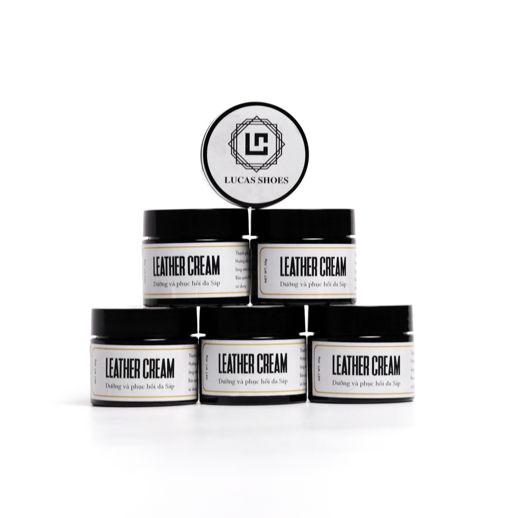 Sáp đánh giày cho da sáp, dưỡng da giày làm mờ vết xước  Leather Cream make by Lucas