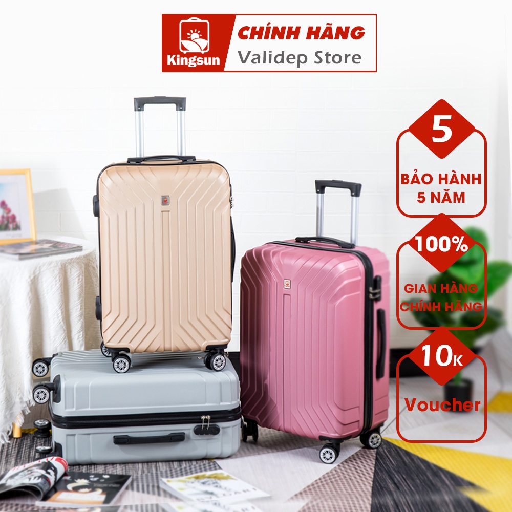 Vali du lịch kéo Size18/20/24/28 Bảo hành chính hãng- KS216