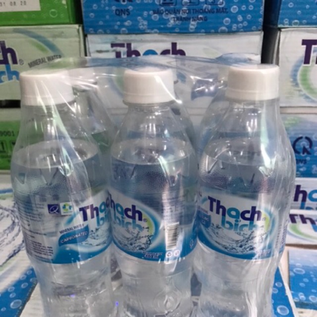 Nước khoáng có gas Thạch Bích - Lốc 6 chai x 480ml
