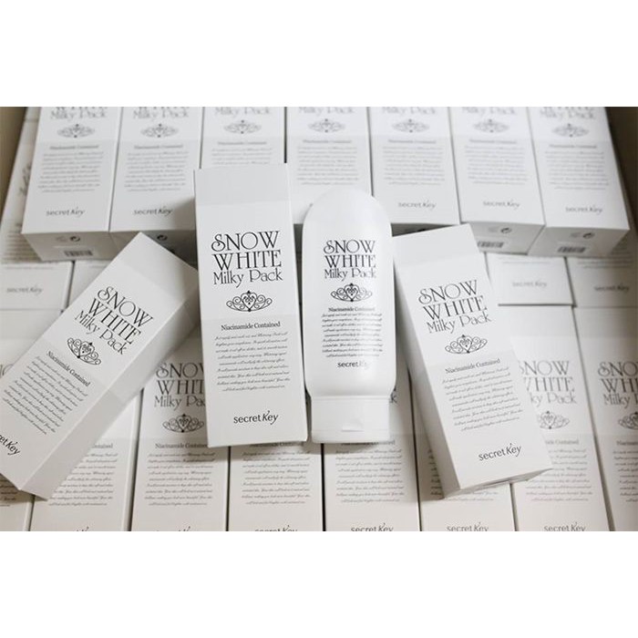 Kem dưỡng trắng body Snow White Milky Pack kích trắng da body dưỡng ẩm mờ thâm sạm thoa lên da nâng tone