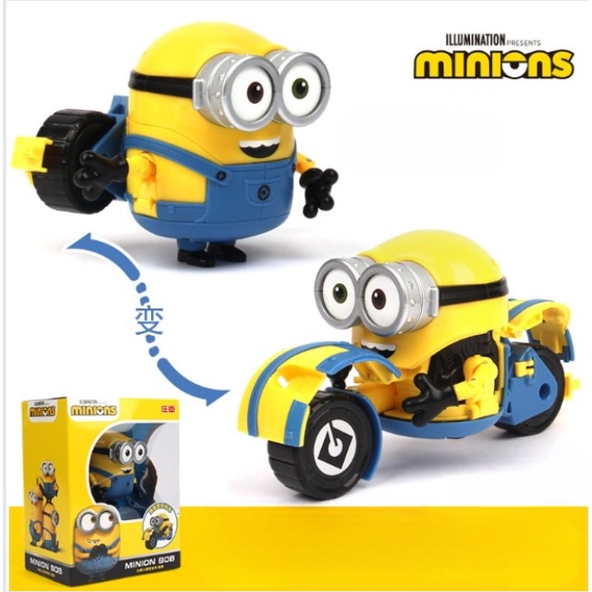 Đồ chơi Minions chính hãng Lắp Ghép, Bộ 3 Nhân Vật Hoạt Hình Kẻ Trộm Mặt Trăng, Full Box