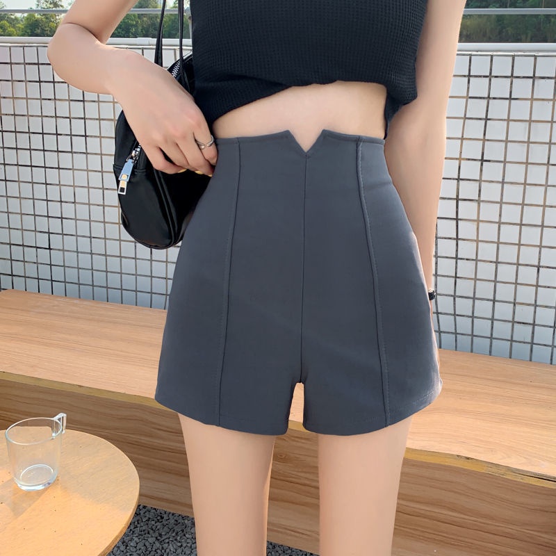 Quần Short Nữ Lưng Cao Ống Rộng Thời Trang