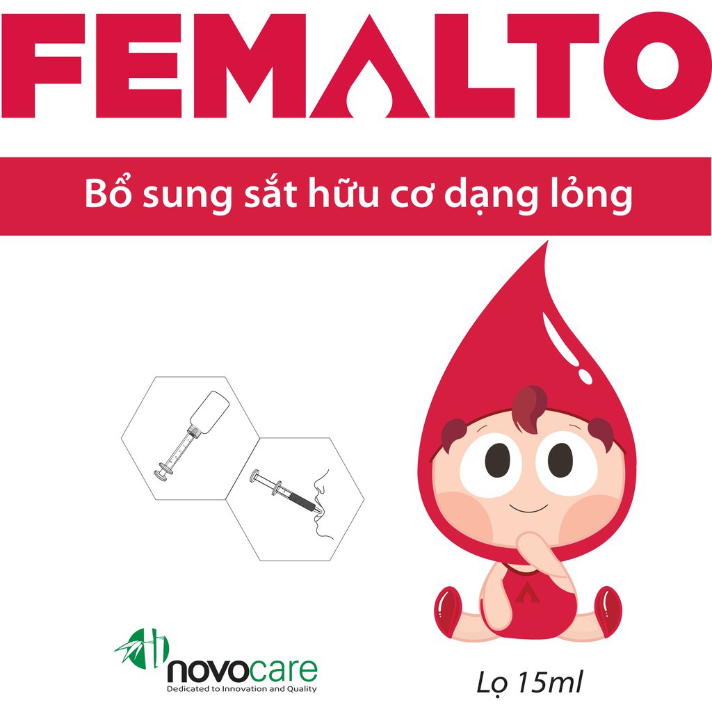 Femalto - Bổ sung Sắt cho Trẻ em, bà Bầu và người thiếu Sắt