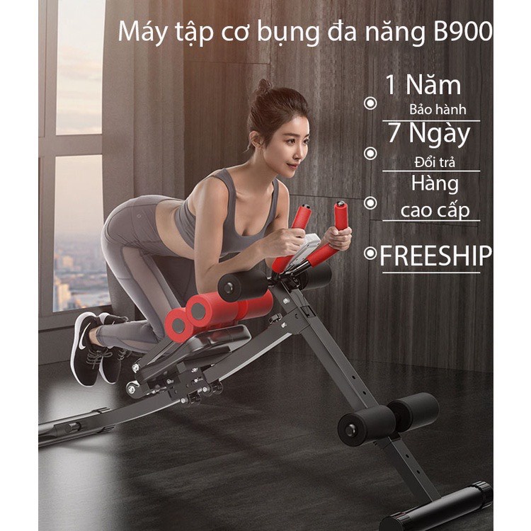 Máy tập bụng đa năng 4in1 - tập thể thao, tập gym tại nhà - hỗ trợ tập lưng, eo, hông, bụng - hàng cao cấp loại 1 BH1năm