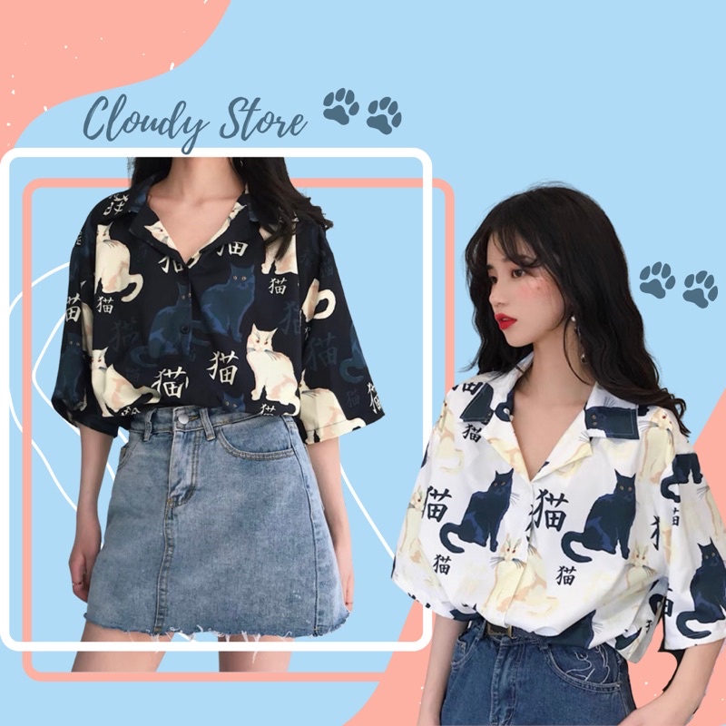 (Ảnh thật cuối) Sale Áo Sơ Mi Nữ Form Rộng Lụa Hàn Quốc Kiểu Màu Trắng Đen Tay Lỡ Ulzzang Vintage Thời Trang Cao Cấp