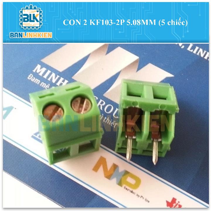 Đầu nối CON 2 KF103-2P 5.08MM (5 chiếc)