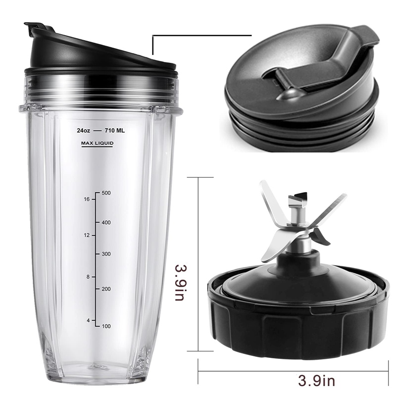 Bộ Phụ Kiện Thay Thế Cho Máy Xay Sinh Tố Ninja BL450-30 BL456-30 BL480-30Ect 24OZ Ninja
