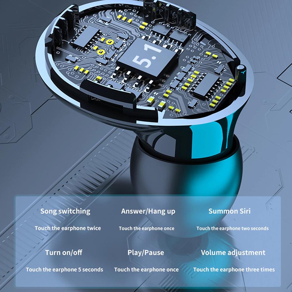 Tai Nghe Nhét Tai Bluetooth Không Thấm Nước TWS M10