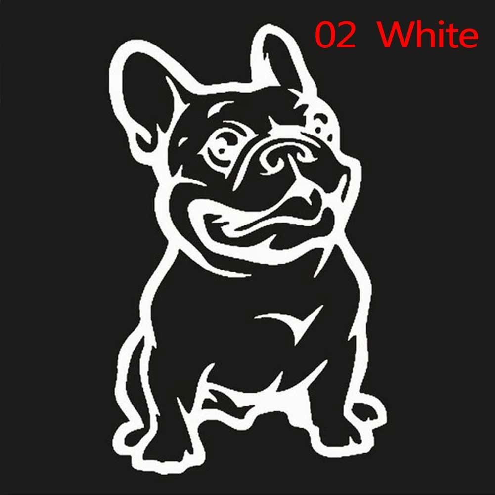 Keo dán xe hơi 3D tùy chỉnh dễ thương Chó Bulldog Pháp / Vật nuôi Vinyl Xe hơi Decal trang trí