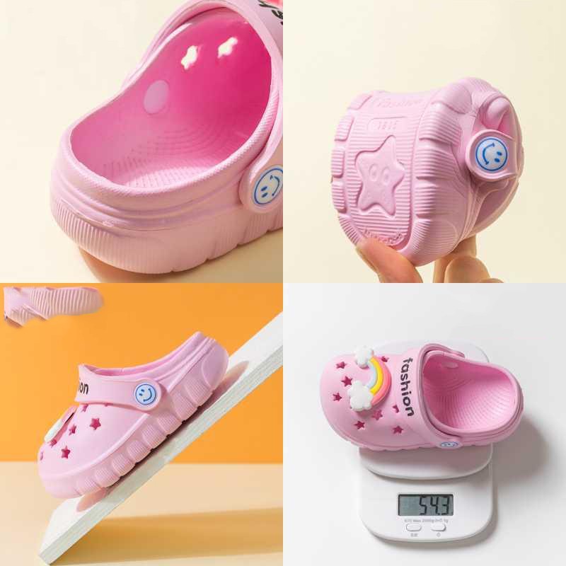 Kids Shoes Girls Boys Cartoon Closed-Toe Sandals Children Soft Mon-slip Beach Slipper Shoes