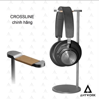 Giá treo tai nghe nhôm nguyên khối bọc da Crossline  bởi Anywork