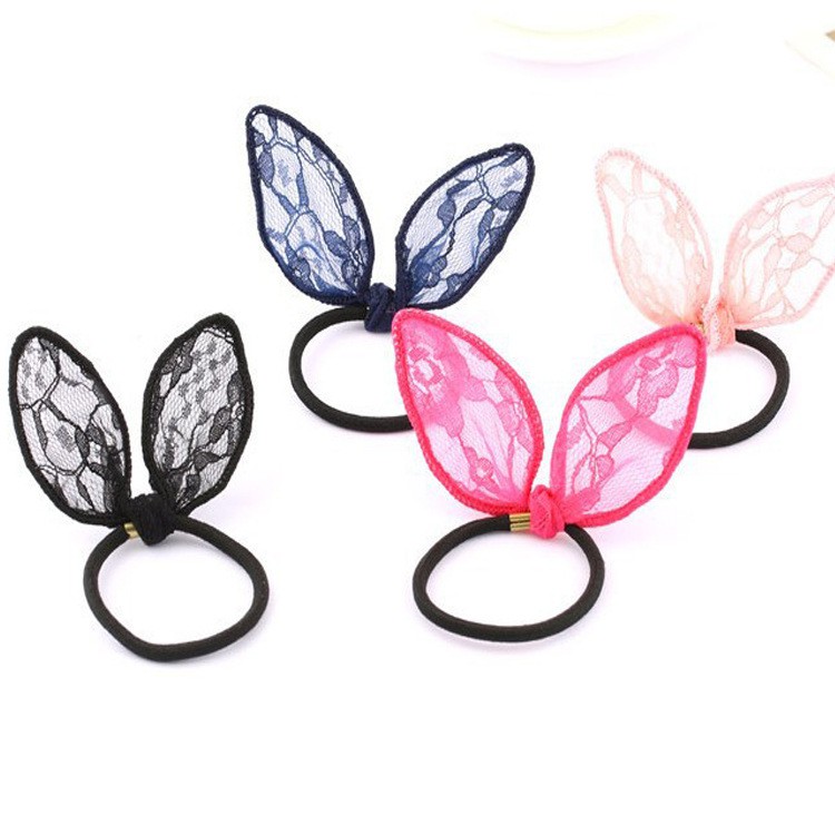 [Mã FAMARAL1 giảm 10K đơn 50K]K84 Kẹp tóc cột tóc tai thỏ ren giá rẻ