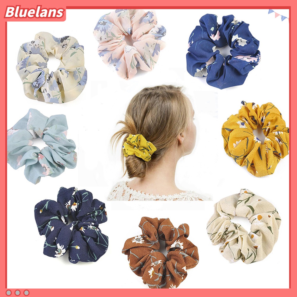 Dây Buộc Tóc Phối Hoa Thời Trang Cho Nữ