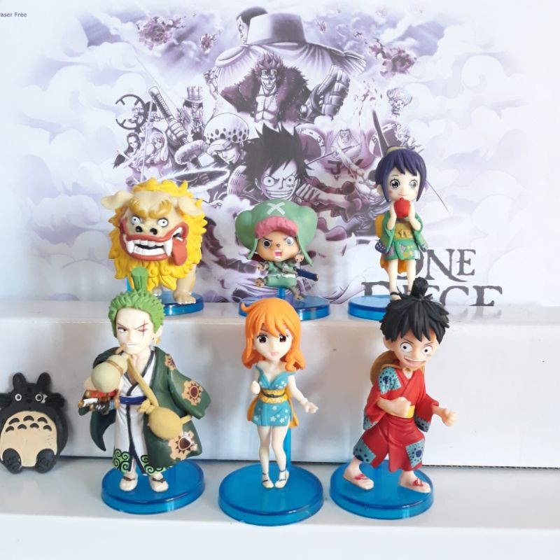 Mô Hình WcF  Team Luffy Wanokuni  OnePiece