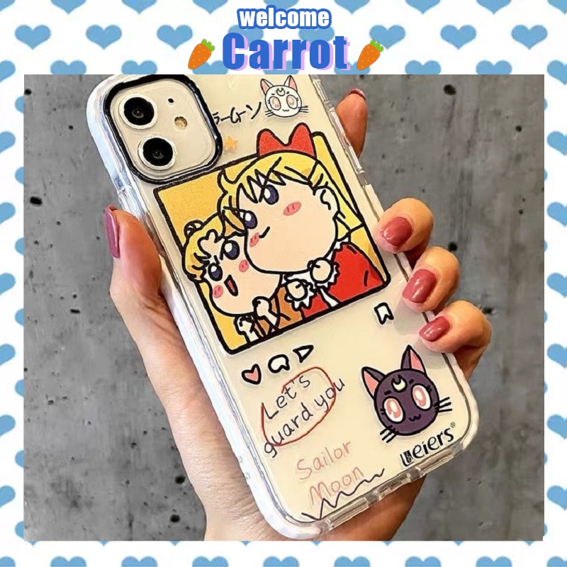 Cute Q version beautiful girl transparent mobile phone case iPhone 6/6s/6p/6sp/se/7/7p/8/8p/x/xs/xsmax/xr/11/12/mini/pro/promax