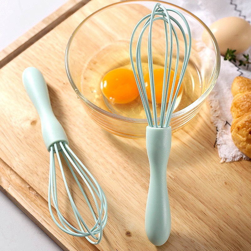 Dụng Cụ Đánh Trứng Cầm Tay- Phới Lồng Đánh Trứng Làm Bánh Khuấy Bột Bằng Silicon Màu Pastel