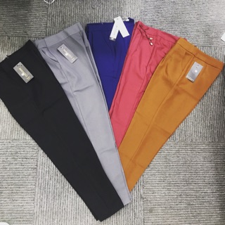 ✅ ✅quần tây nữ khóa sườn chất tuyết mưa cực hot 3 màu đen - nâu - ghi xám