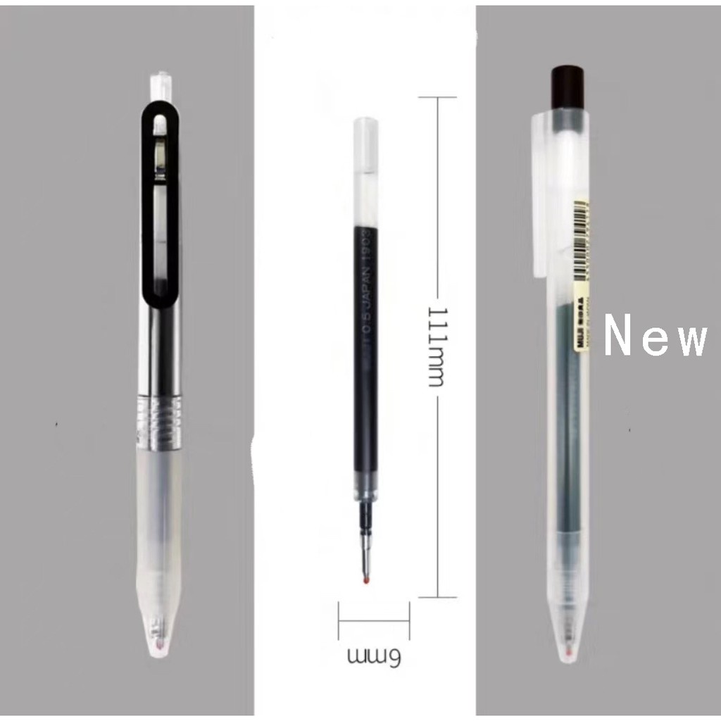 Muji Bộ Bút Mực gel Ngòi 0.38mm 0.5mm Nhiều Màu Sắc