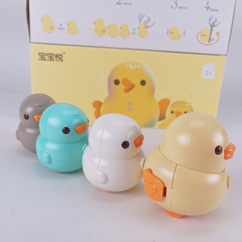Bộ Đồ Chơi Vịt Con Nối Đuôi Vịt Mẹ Đi Theo Tiếng Nhạc Lắc Lư
