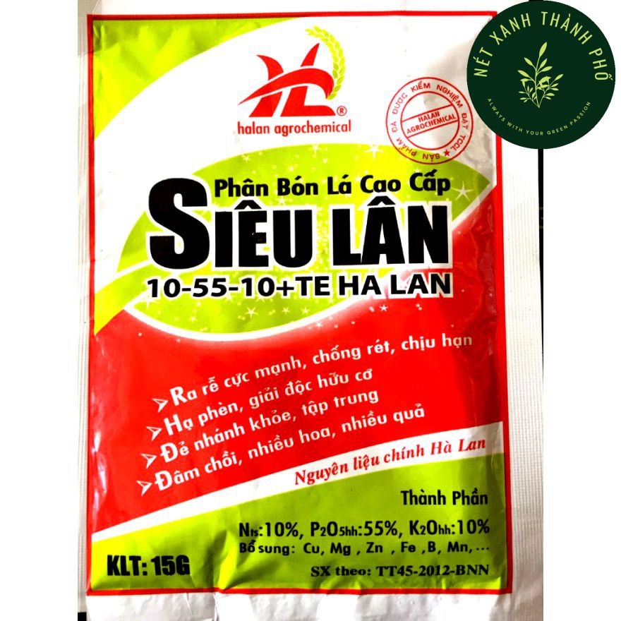 Siêu lân đỏ dạng bột, gói 15gr, siêu lân đỏ Hà Lan