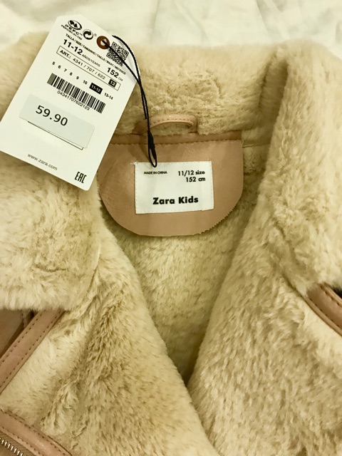 Áo da lót lông Zara authentic 100%