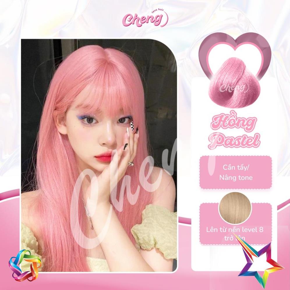 Thuốc Nhuộm Tóc Màu HỒNG PASTEL | Chenglovehair, Chenglovehairs