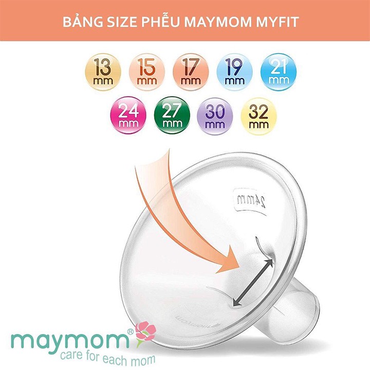 Bộ Phụ Kiện Maymom MyFit Cho Máy Hút Sữa Pump