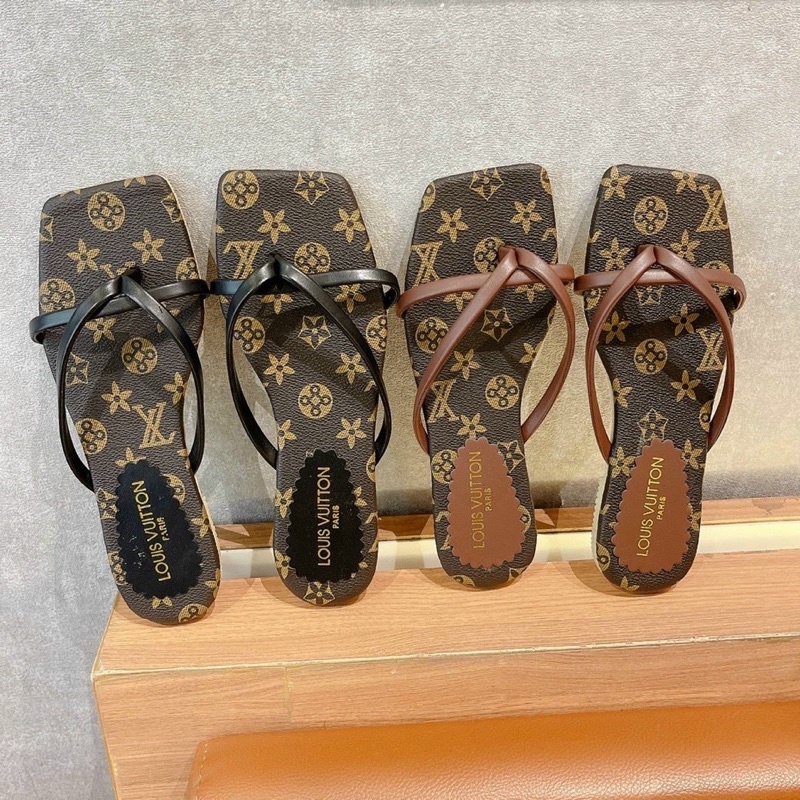 Dép kẹp đế bệt LV H2STORE 3 màu sang chảnh .