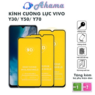Kính cường lực ViVo Y30 Y50 Y70s Full Màn độ bên cao chống trầy xước rơi vỡ tặng kèm khăn lau