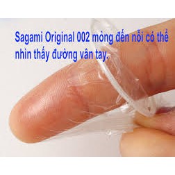 BAO CAO SU SAGAMI ORIGINAL 0.02 MỎNG NHẤT THẾ GIỚI ( hộp 2c)