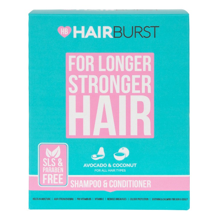 [Đại lý chính thức Hairburst] Cặp gội xả Hairburst kích thích mọc tóc, giảm gãy rụng 350ml/chai