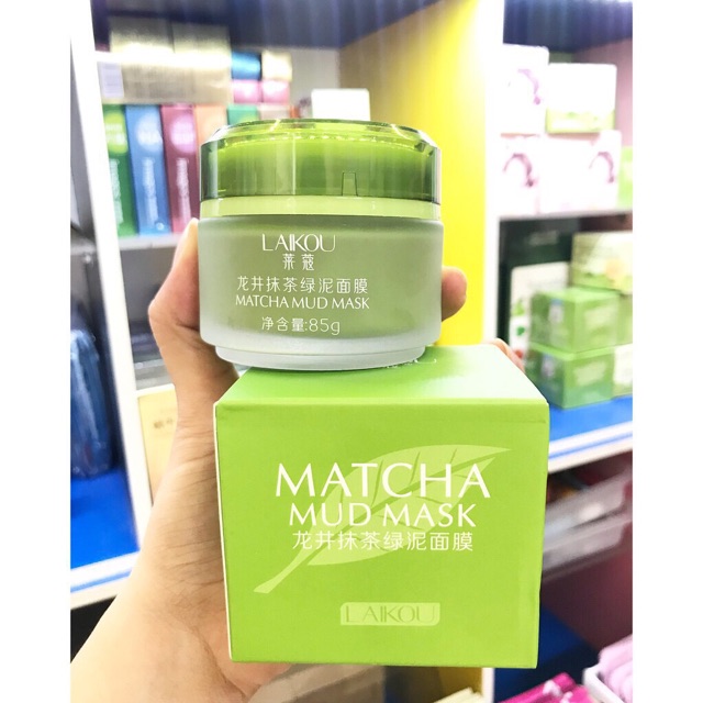 Mặt Nạ Bùn Trà Xanh Laikou Matcha Mud Mask 5 Tác Dụng 85g